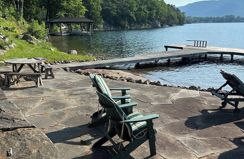 Silver Bay House | Lake George lakefront- 300ft private shoreline, modern update w/view, new host