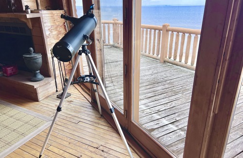 Manistique Cabin | Lake Michigan Cabin + Hot Tub & Spectacular Views Sleeps 8