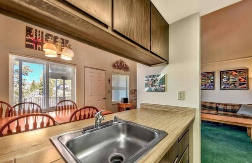Tahoe Village Condo | Lake View with ski lifts at the parking lot. Upper unit with good views.
