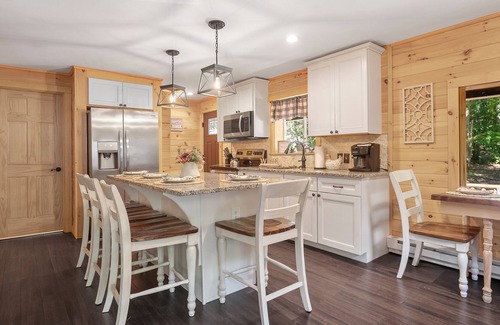 West Oneonta Cabin | Lakefront Catskills Log Home Our Own Private Lake Fireplace, Boats, Hot Tub!