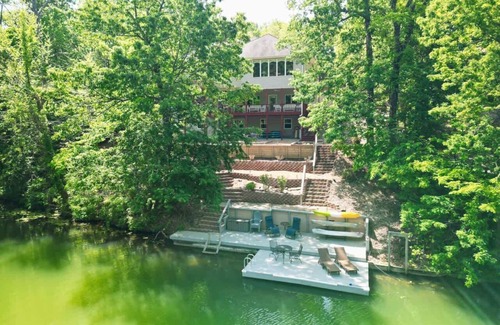 Bella Vista House | Lakefront Haven: Dock, Game Room & Trail Access