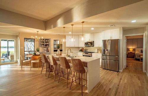 Rowlett House | Lakefront Luxe 7BR 6Bath Home with Pool & Hot Tub
