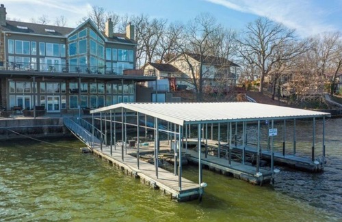 Osage Beach House | Lakefront Mansion w/SwimSpa&Dock sleeps 20