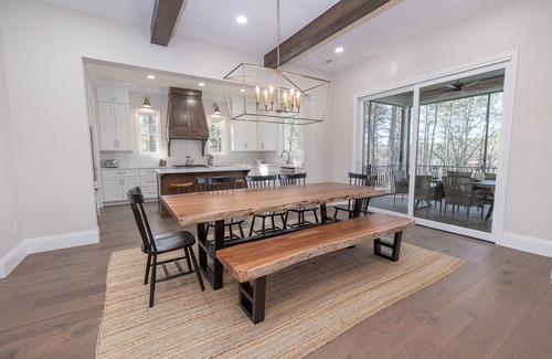 Salem House | Lakefront NEW BUILD on pristine Lake Keowee w/game room & double-decker dock!