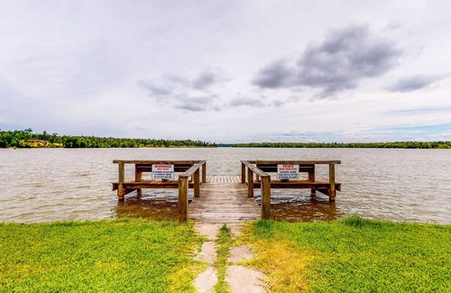 Livingston House | Lakeside Home with Beautiful Views of Lake Livingston - Large Water-View Deck