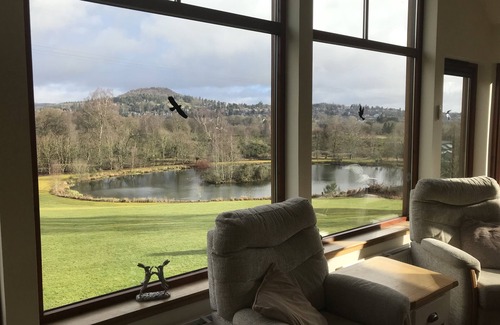 Crieff House | Large Bungalow With Fabulous View Overlooking Large Pond, With Views Of Crieff A
