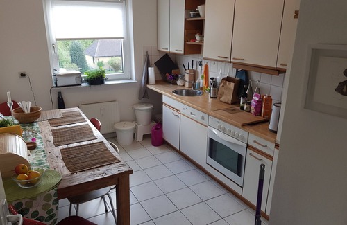 Harrislee Apartment | Large feel-good accommodation for 2-4 +1 infant between DK & Flensburg harbor