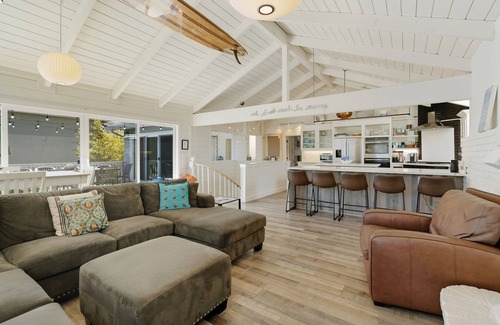 Eastside Santa Cruz House | Large Home on Quiet Street Steps from Sunny Cove Beach, Private Pickleball Court