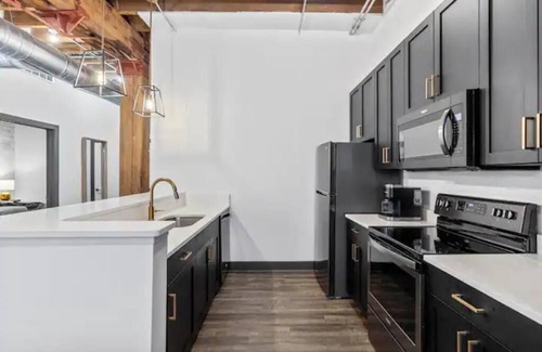 East St. Louis Apartment | Large Riverfront Loft - Walk to Arch, Casino, Convention Center in minutes