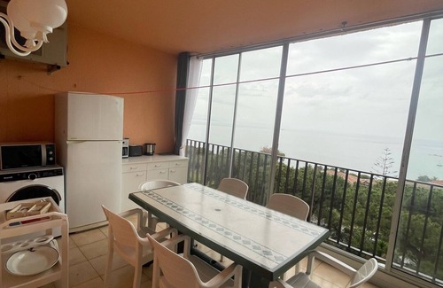 Ajaccio Apartment | Large studio with terrace, incredible sea view and beach 3 min away