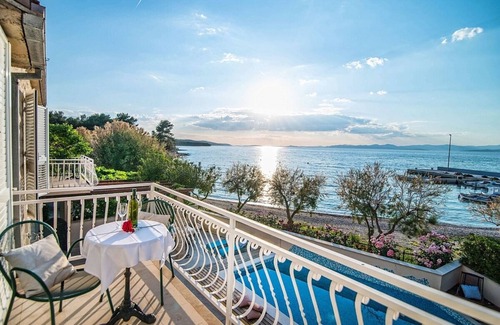 Mirce Villa | Large Traditional Stone Villa, Private Pool, Panoramic Sea Views on the Beach Front of Mirca !