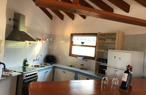 Formentera House | LAST MINUTE house with garden, wonderful sea view over the coast and free WLAN
