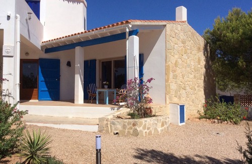 Formentera House | LAST MINUTE house with garden, wonderful sea view over the coast and free WLAN