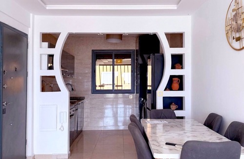 Hjar Ennhal Apartment | Layla's 3 bedroom Oceanview in Tangier with Pool