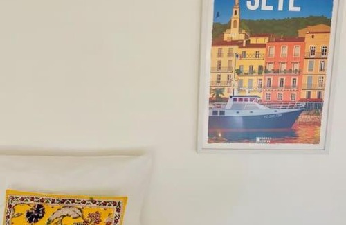 Sete Apartment | "Le 15 Quai" Loft climatisé vue sur les Quais