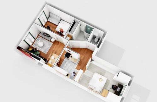 Quartier Chorier-Berriat Apartment | Le Cocon - 2 Bedrooms