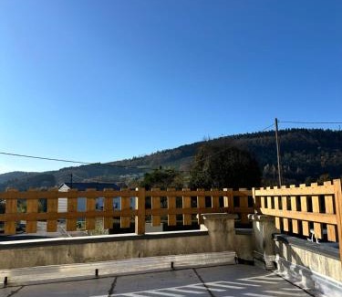 Granges-Aumontzey Apartment | Le Duplex du Parc - Terrasse