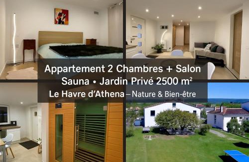 Castelnaudary Apartment | Le Havre d'Athena, App spacieux 2 chambres, Grand Jardin Privé, Sauna, WiFi & Abri Vélos