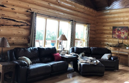 Lazy Mountain Cabin | Legacy Mountain Lodge sits on a private 40 acre field with Mountains views.