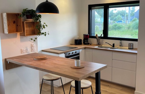 Tregastel Apartment | Let yourself be tempted by this Nature&Bois cocoon just 2 minutes from the sea and the town center.