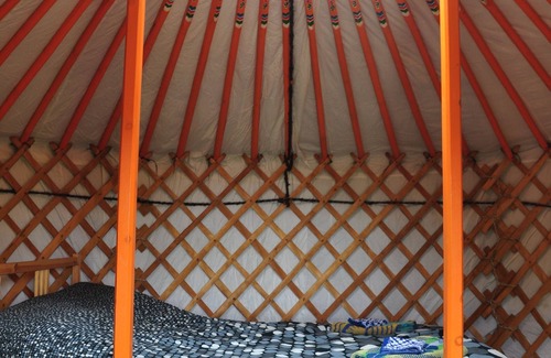 Indian Brook Resort | Little Orange Yurt at Cabot Shores Wilderness Resort