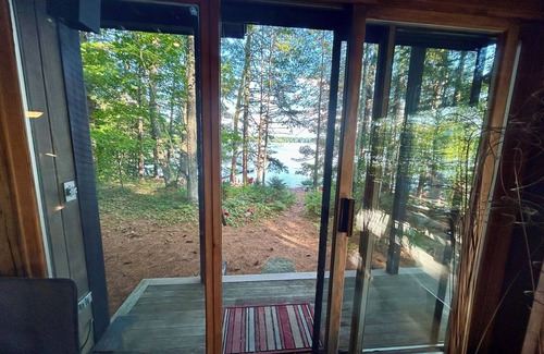 Windham House | Little Sebago Lake Retreat with Sand Beach on a Private Point