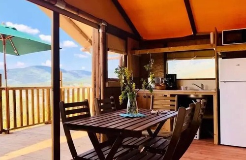 Rosans House | Lodge Comfort "Paillotte" 35m2 - 2 Schlafzimmer + Sanitär - überdachte Terrasse 5 Personen