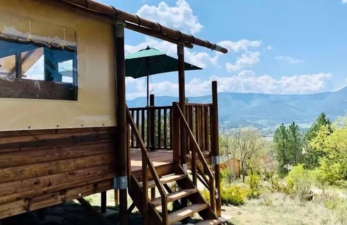 Rosans House | Lodge Comfort "Paillotte" 35m2 - 2 Schlafzimmer + Sanitär - überdachte Terrasse 5 Personen