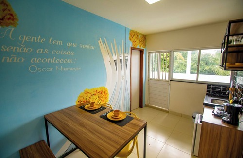 Sao Luis Apartment | Loft c varanda e pisc bem localizado a 7min do mar
