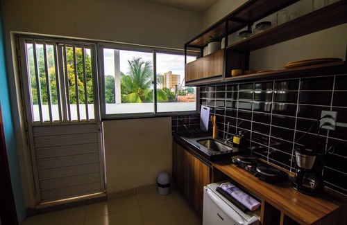 Sao Luis Apartment | Loft c varanda e pisc bem localizado a 7min do mar