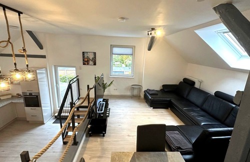 St Lorenz Apartment | Loft9 - Designer apartment with terrace & 3 bedrooms in Lübeck incl. parking space