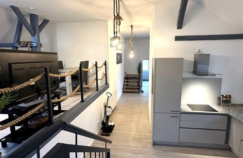 St Lorenz Apartment | Loft9 - Designer apartment with terrace & 3 bedrooms in Lübeck incl. parking space