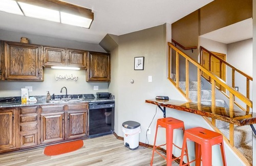 Wildernest Condo | Lofty condo with beautiful mountain & lake views plus wood fireplace