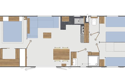 Morbihan House | "Love at first sight" - Mobilhome Sea View 6 / 8p at Holiday Village Conguel ****