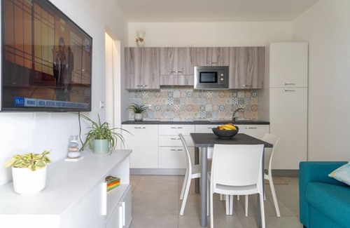 Pachino Apartment | Lovely 40 sqm seaview apartment, able to accommodate up to 4 people, located inside the renowned Borgo 84 residence, equipped with swimming pool and cycle path. The property is located just 3 km from the center of Marzamemi, one of the most fascinating s