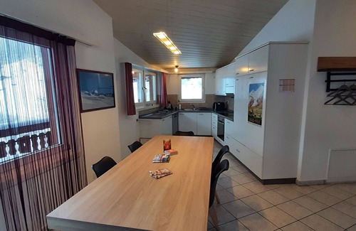Saas Almagell Apartment | Lovely apartment for 6 people with WIFI, TV and balcony