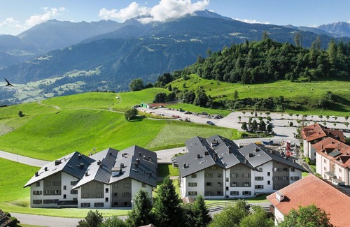 Falera Apartment | Lovely apartment for 4 guests with pool, WIFI, TV, balcony, pets allowed and panoramic view