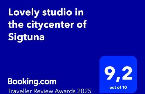 Sigtuna Apartment | Lovely studio in the citycenter of Sigtuna