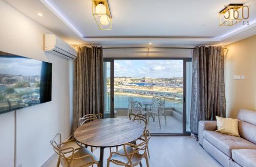 Gzira Apartment | Lovely Waterfront Apt with Stunning Views in Gzira by 360 Estates