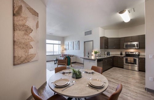 Transit Village Apartment | Lux 2 BR Pool, Gym, Garage, Onsight Staff