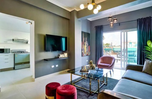 Santo Domingo Apartment | LUX DOWNTOWN 3BR APT + PRIVATE TERRACE | POOL+GYM