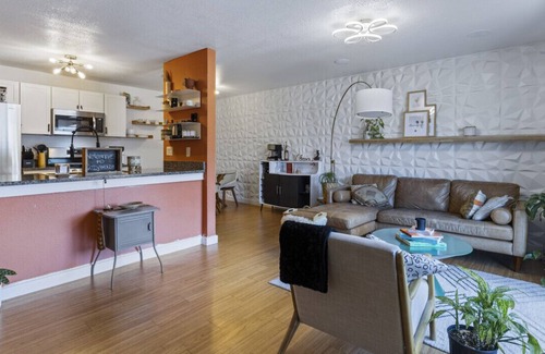 St. Johns Condo | Luxe 2BR Retreat with Home Theater Espresso and Parking
