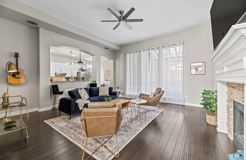 Plano House | Luxe 5BD Home, Heated Pool, Game Room, King Beds, Family-Friendly