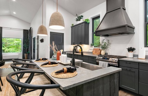 Asheville Apartment | Luxe Forest Home 2 mi. to Downtown HotTub FirePit