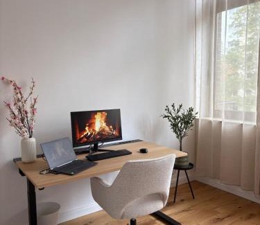 Wiesbaden Apartment | Luxeriöses 3 Zimmer Apartment l Terrasse l Küche l Balkon l Parkplatz l Netflix l 110 m2