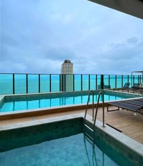Morretes Apartment | Luxuoso Apartamento com Rooftop Vista Mar, Piscina Aquecida e Ofurô