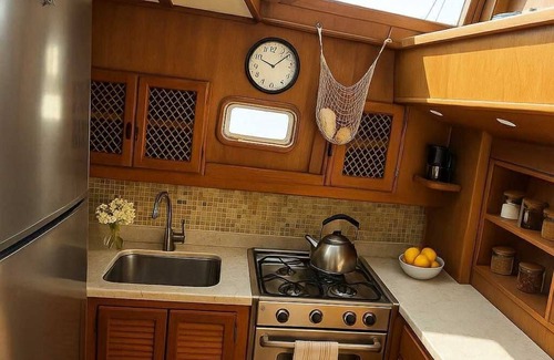 Recinto Portuario Boat Rental | Luxurious 2-bedroom Yacht in enchanting Puerto Peñasco with AC