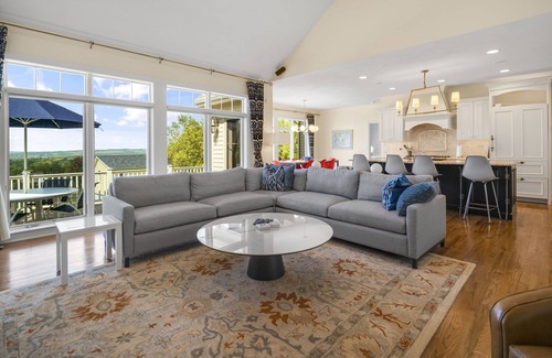 Ithaca House | Luxurious 4-bedroom home with stunning sunsets with Fitness and Media rooms!