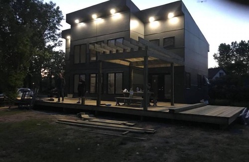 Grand Marais House | Luxurious modern lakefront cottage in Grand Beach Manitoba