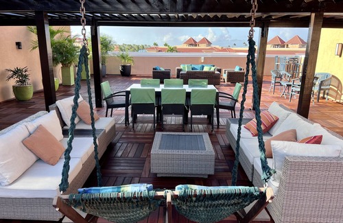 Oranjestad-West Condo | Luxurious & Spacious Eagle Beach 2 Story Penthouse on 1st class Divi Resort